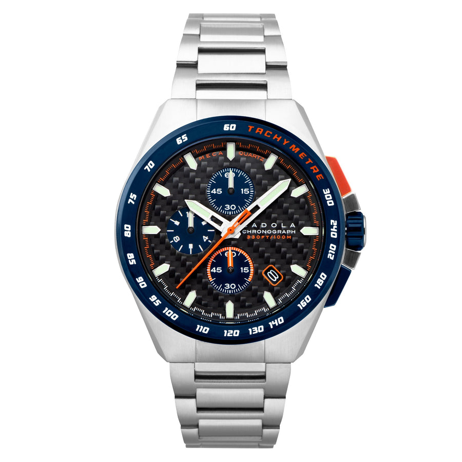 title:Cadola Men's CD-1029-44 Peterson 44mm Quartz Watch;color:Black