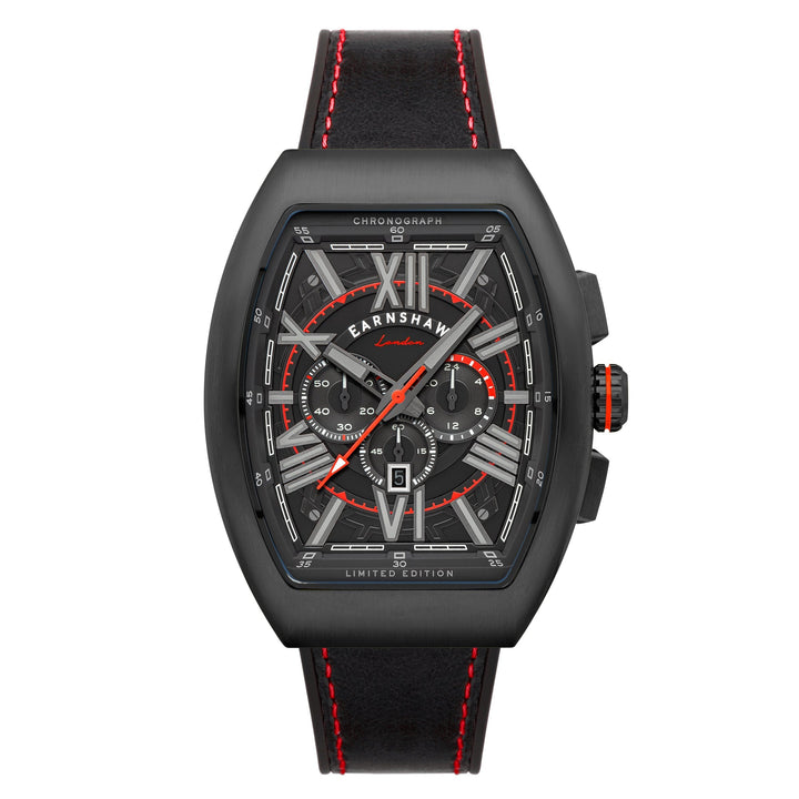 title:Thomas Earnshaw Men's ES-8270-06 Supremacy 45mm Quartz Watch;color:Black