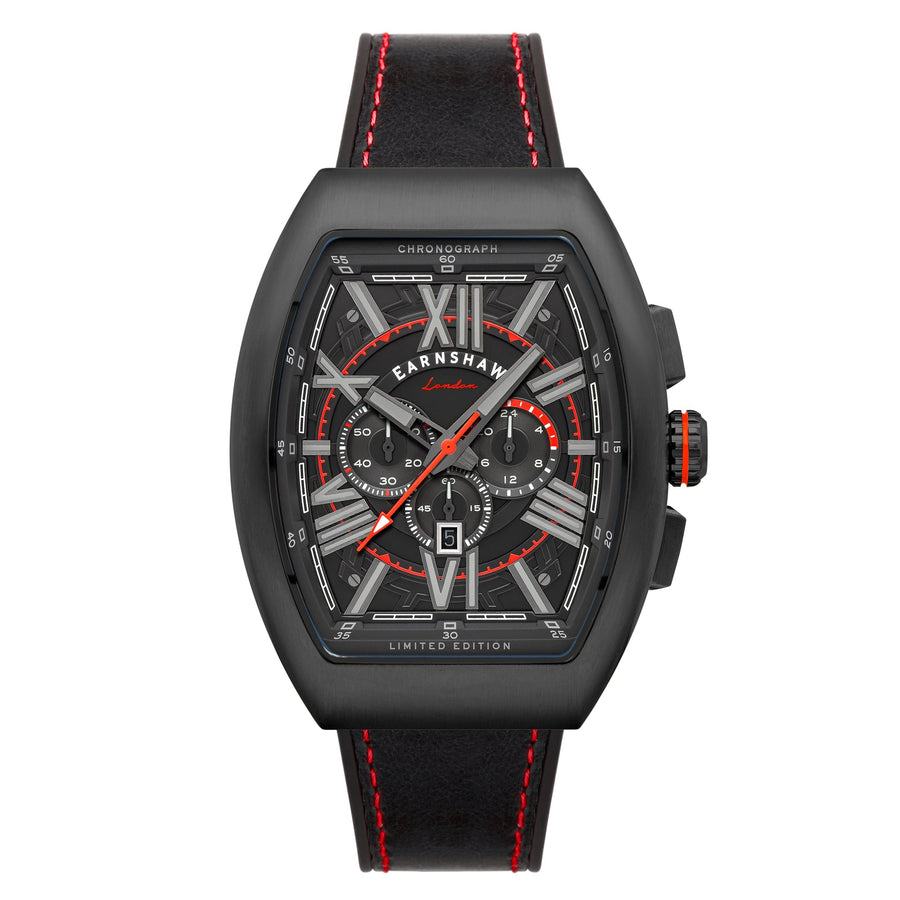 title:Thomas Earnshaw Men's ES-8270-06 Supremacy 45mm Quartz Watch;color:Black