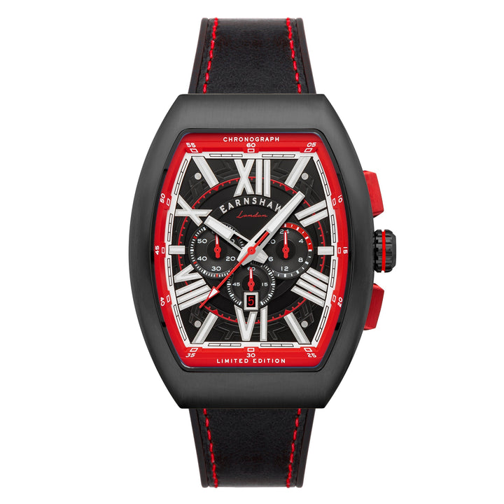 title:Thomas Earnshaw Men's ES-8270-02 Supremacy 45mm Quartz Watch;color:Black