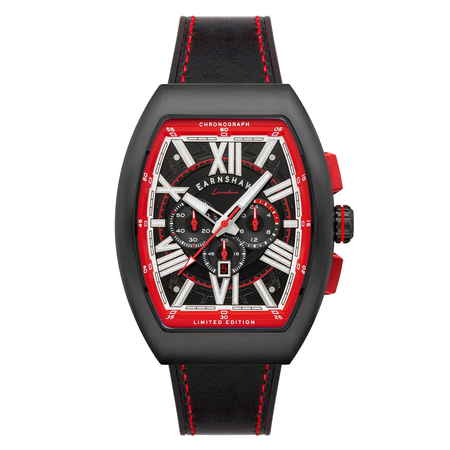 title:Thomas Earnshaw Men's ES-8270-02 Supremacy 45mm Quartz Watch;color:Black