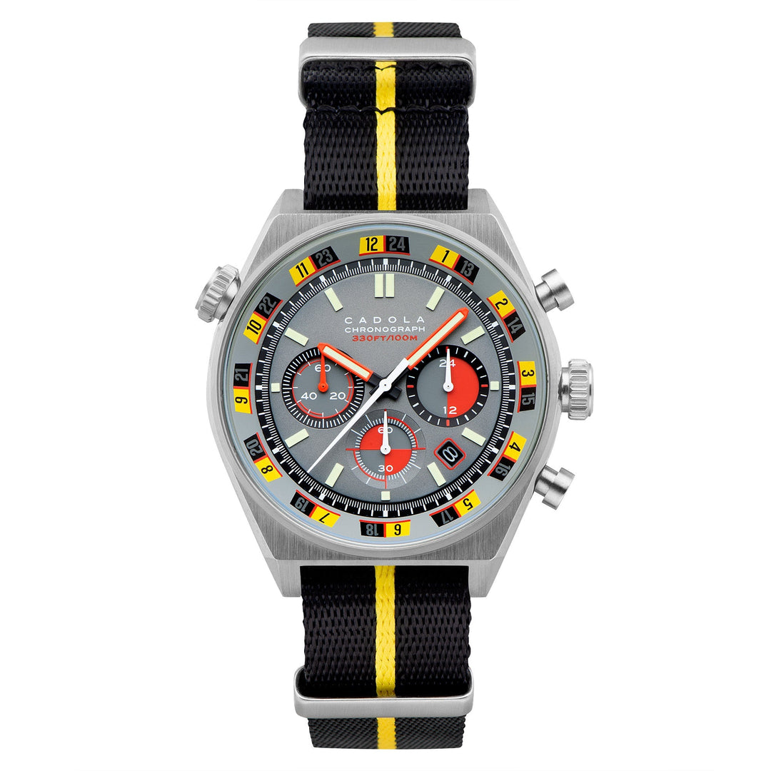 title:Cadola Men's CD-1027-03 Intercontinental 43mm Quartz Watch;color:Grey