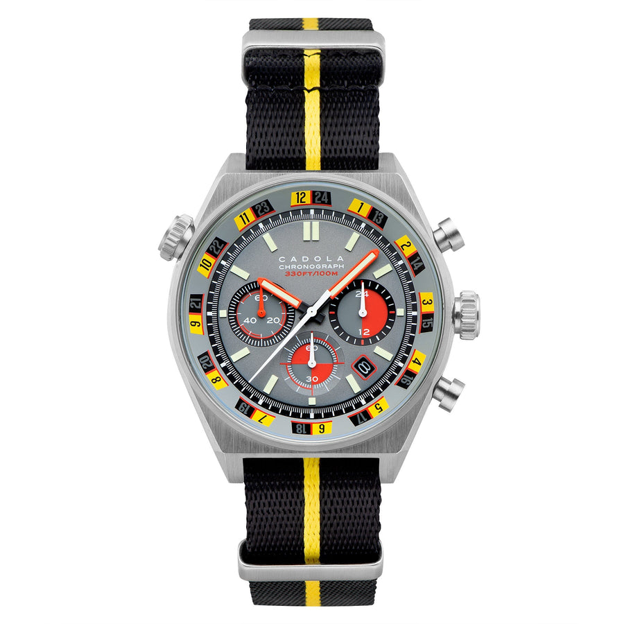 title:Cadola Men's CD-1027-03 Intercontinental 43mm Quartz Watch;color:Grey