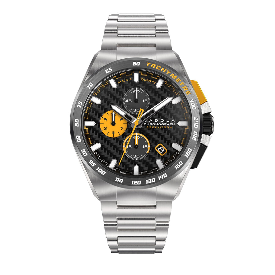 title:Cadola Men's CD-1029-55 Peterson 44mm Quartz Watch;color:Black