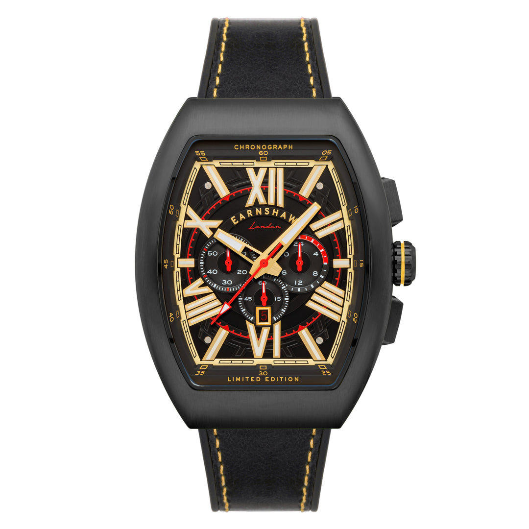 title:Thomas Earnshaw Men's ES-8270-04 Supremacy 45mm Quartz Watch;color:Black