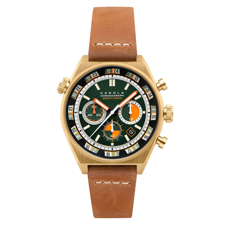 title:Cadola Men's CD-1027-02 Intercontinental 43mm Quartz Watch;color:Green