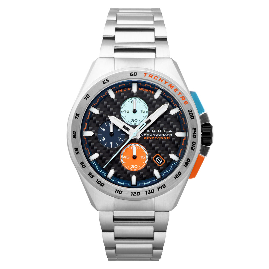 title:Cadola Men's CD-1029-66 Peterson 44mm Quartz Watch;color:Black