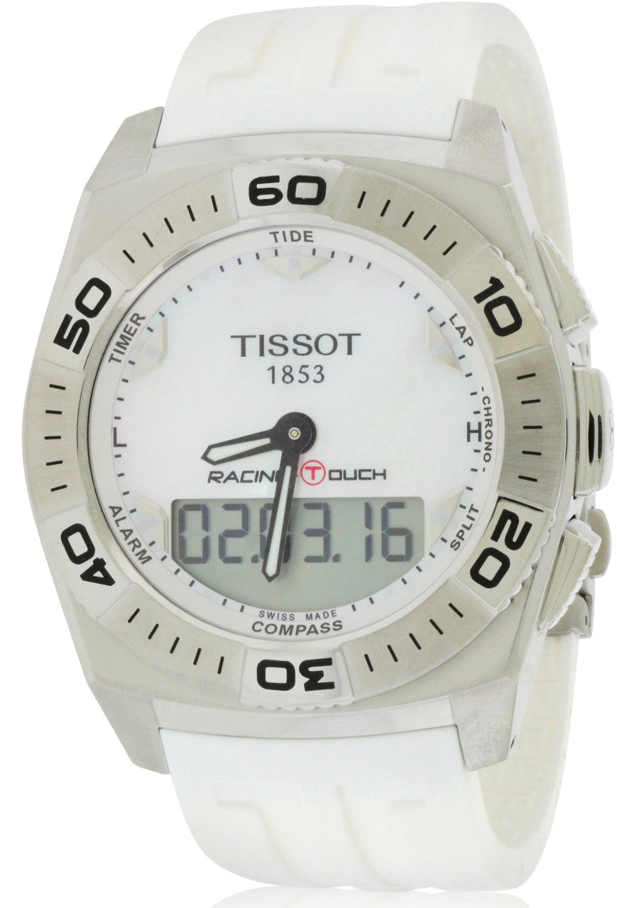 title:Tissot Men's T0025201711100 Racing-Touch Quartz Watch;color:White