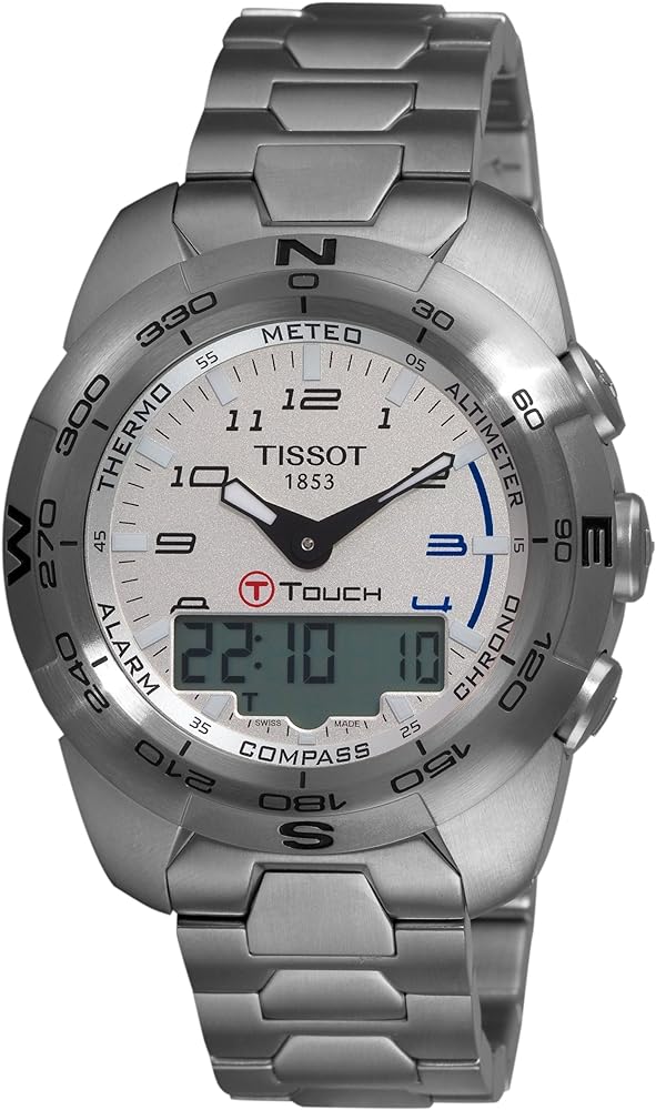 title:Tissot Men's T0134201103200 T-Touch Expert Quartz Watch;color:Silver