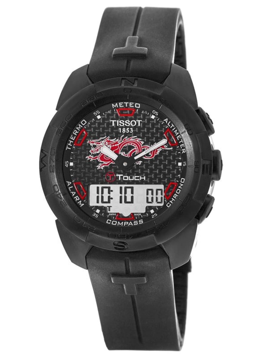 title:Tissot Men's T0134204720101 T-Touch Ex.Asi Quartz Watch;color:Black