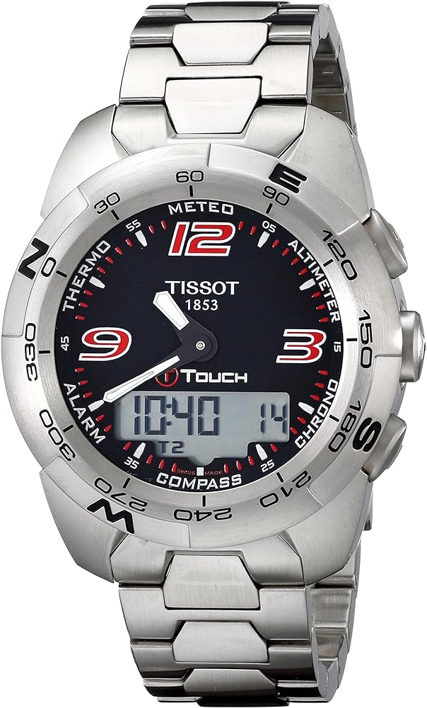 title:Tissot Men's T0134201105700 T-Touch Expert Quartz Watch;color:Black
