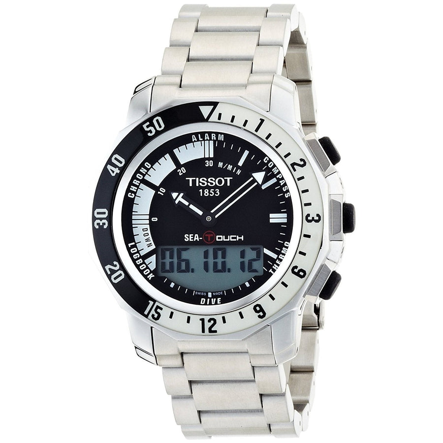title:Tissot Men's T0264201105100 Sea-Touch Quartz Watch;color:Black