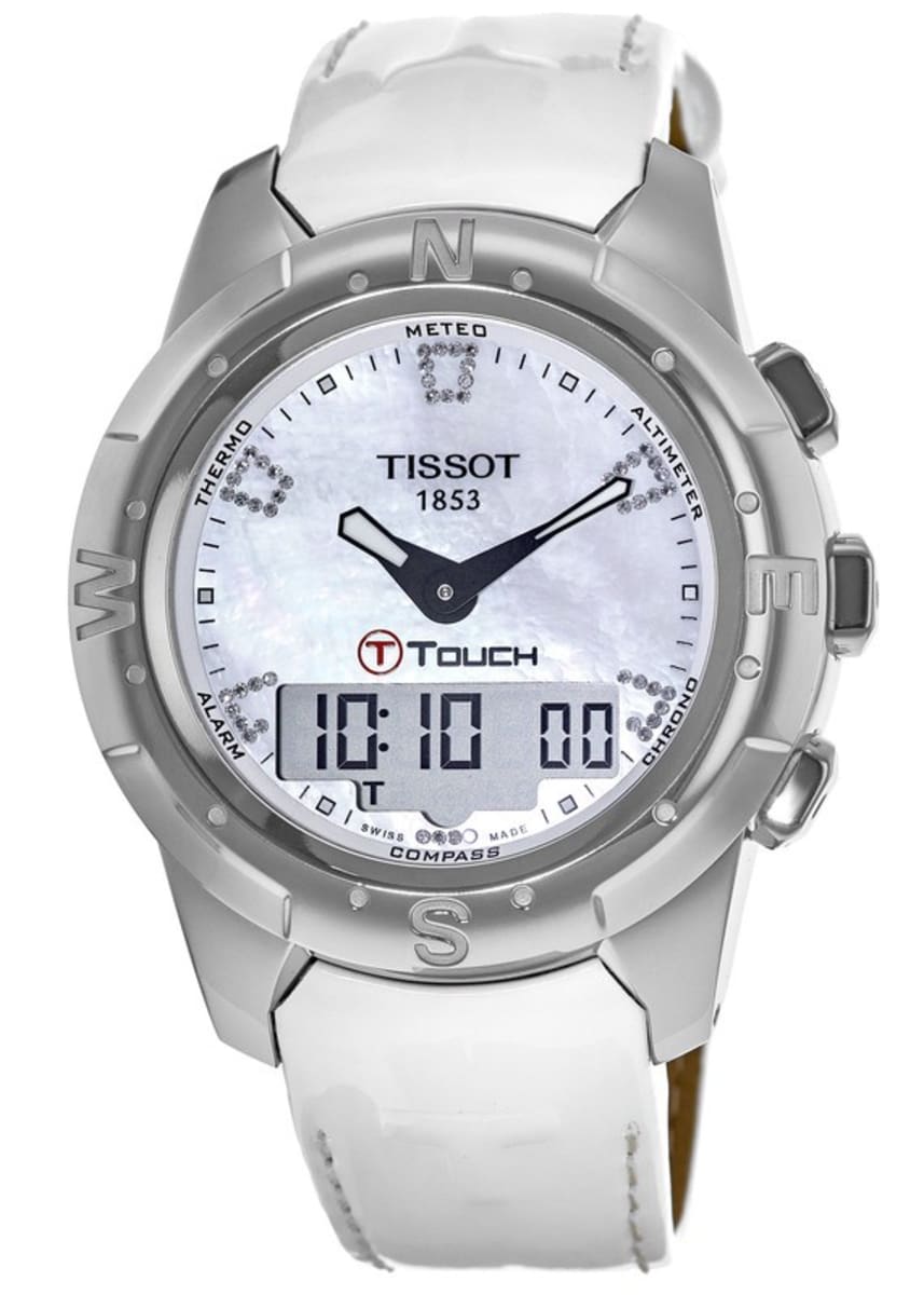 title:Tissot Women's T-Touch II Quartz Watch T0472204608600;color:White
