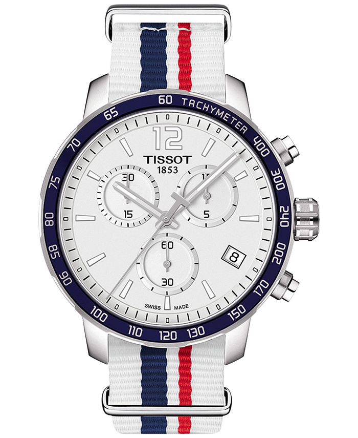 title:Tissot Men's Quickster Quartz Watch T0954171703709;color:White