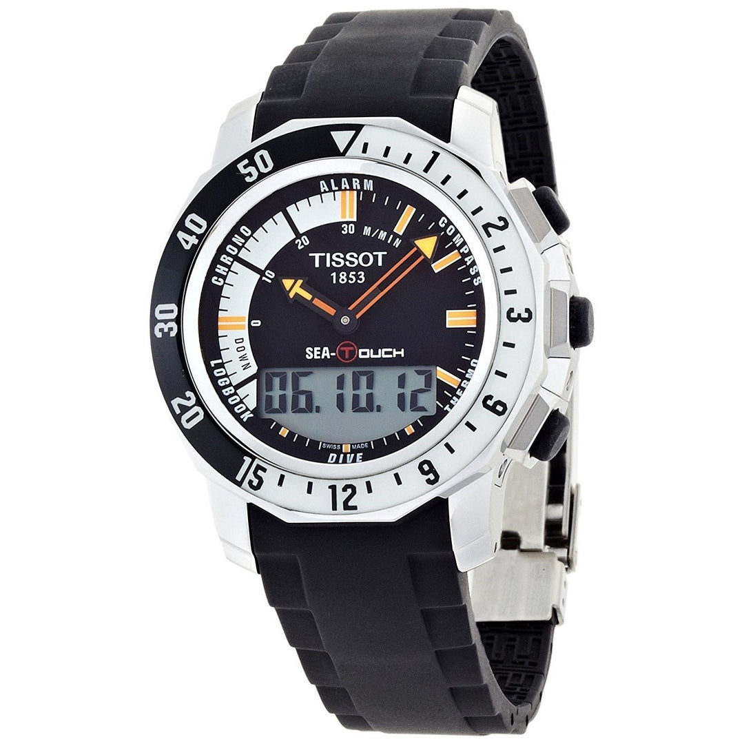 title:Tissot Men's Sea-Touch Quartz Watch T0264201728101;color:Black