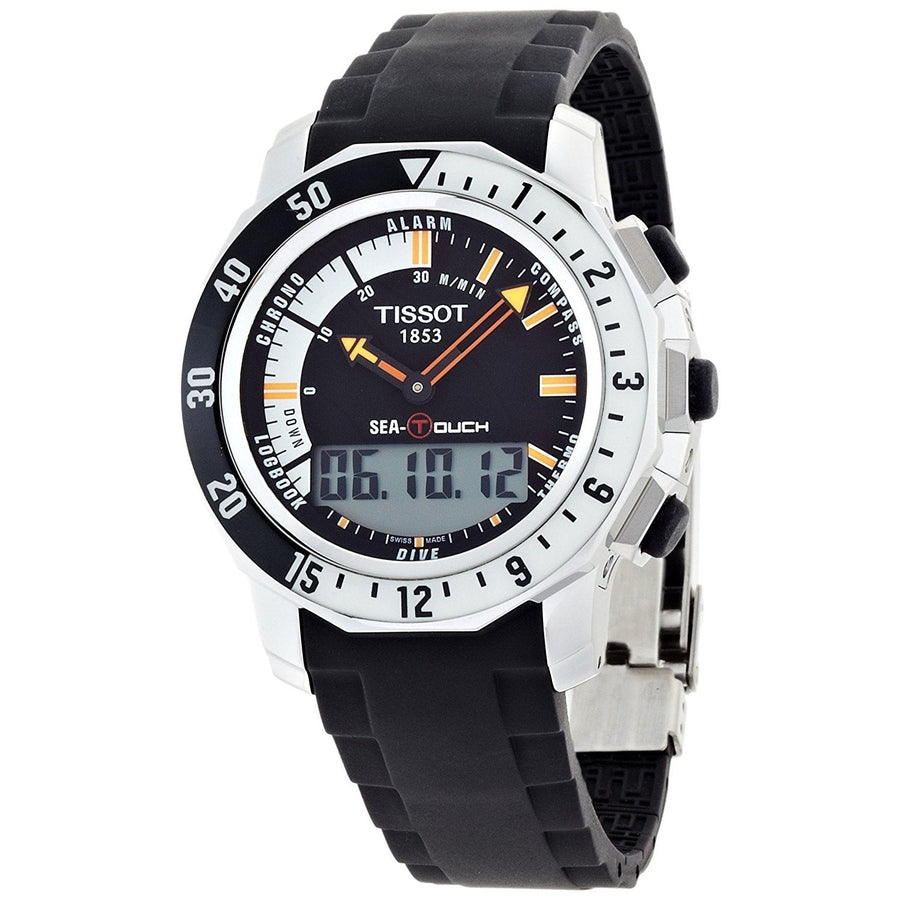 title:Tissot Men's Sea-Touch Quartz Watch T0264201728101;color:Black