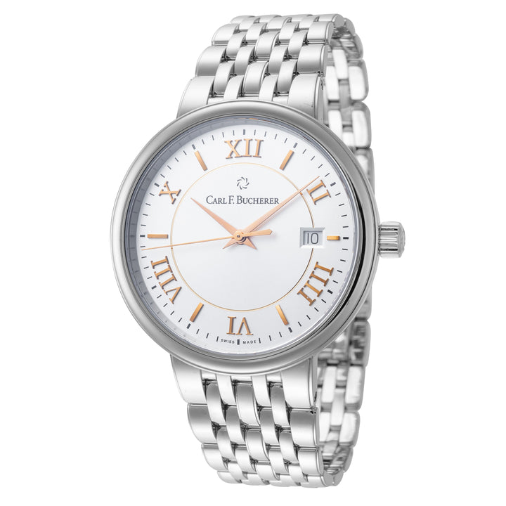 title:Carl F. Bucherer Men's 00.10314.08.15.22 Adamavi 39mm Automatic Watch;color:White
