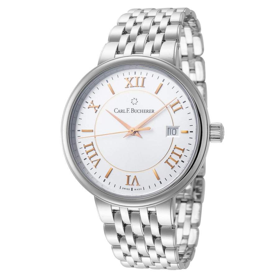 title:Carl F. Bucherer Men's 00.10314.08.15.22 Adamavi 39mm Automatic Watch;color:White