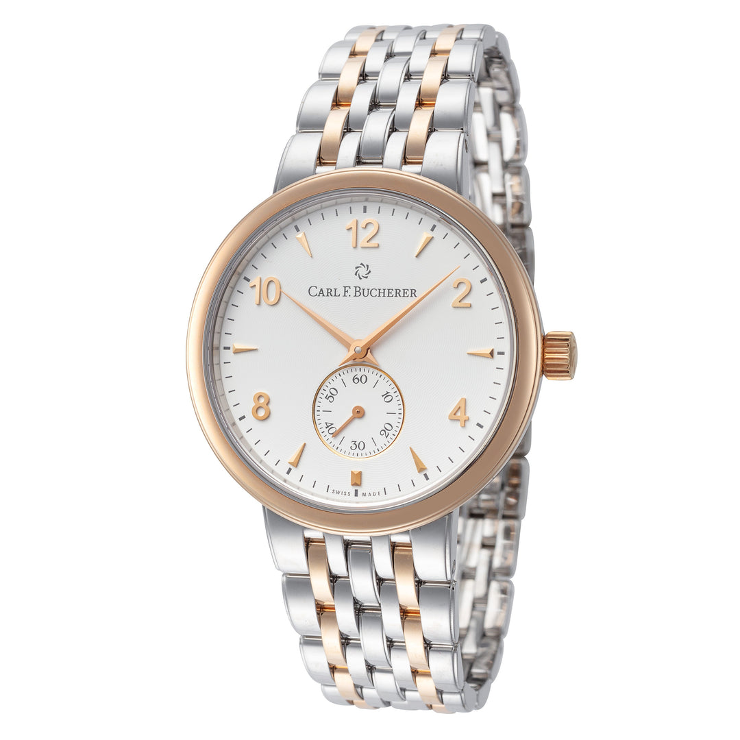 title:Carl F. Bucherer Unisex 00.10316.07.26.21 Adamavi 39mm Manual-Wind Watch;color:White Mother-of-Pearl