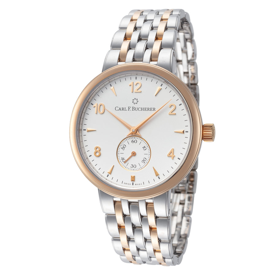 title:Carl F. Bucherer Unisex 00.10316.07.26.21 Adamavi 39mm Manual-Wind Watch;color:White Mother-of-Pearl