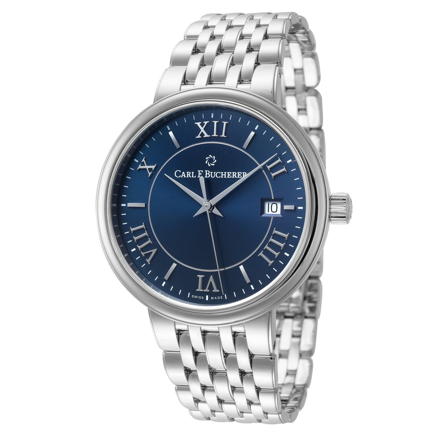 title:Carl F. Bucherer Men's 00.10314.08.55.21 Adamavi 39mm Automatic Watch;color:Blue