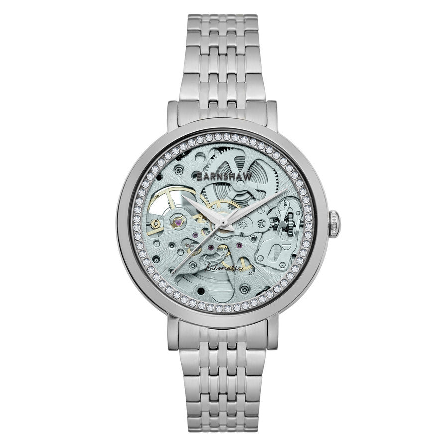 title:Thomas Earnshaw Women's ES-8156-22 Nightingale 34mm Automatic Watch;color:Silver