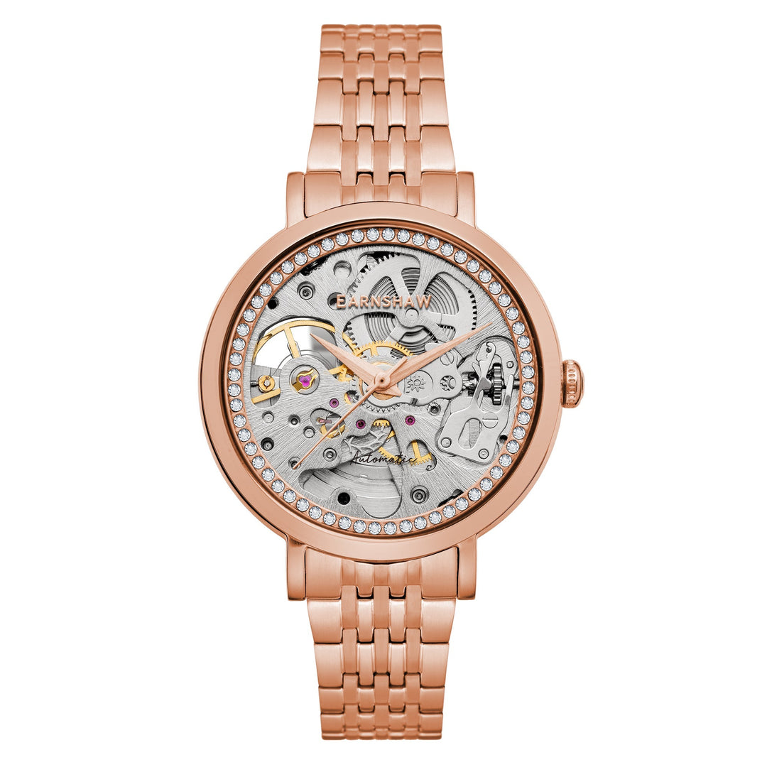 title:Thomas Earnshaw Women's ES-8156-88 Nightingale 34mm Automatic Watch;color:Rose Gold