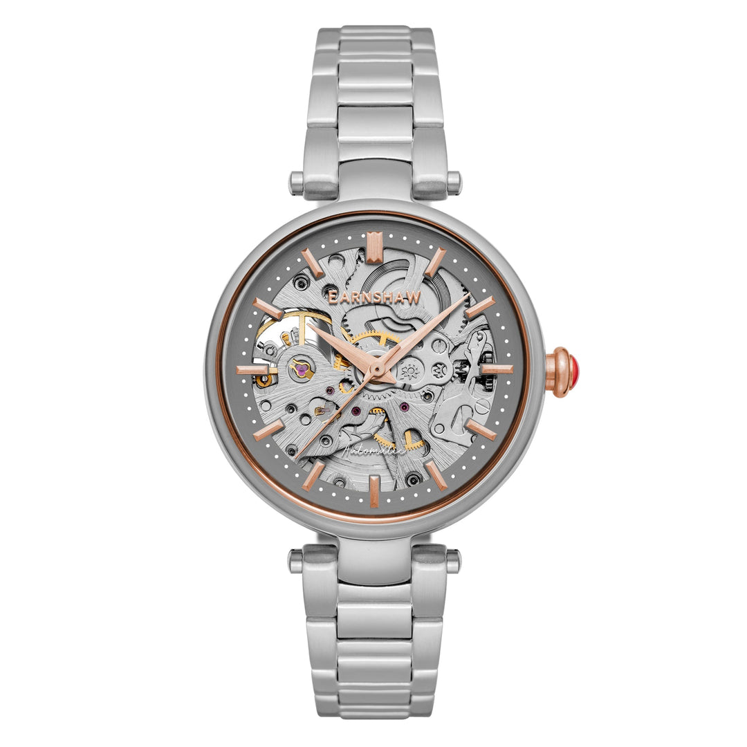 title:Thomas Earnshaw Women's ES-8160-33 Charlotte 36mm Automatic Watch;color:Grey
