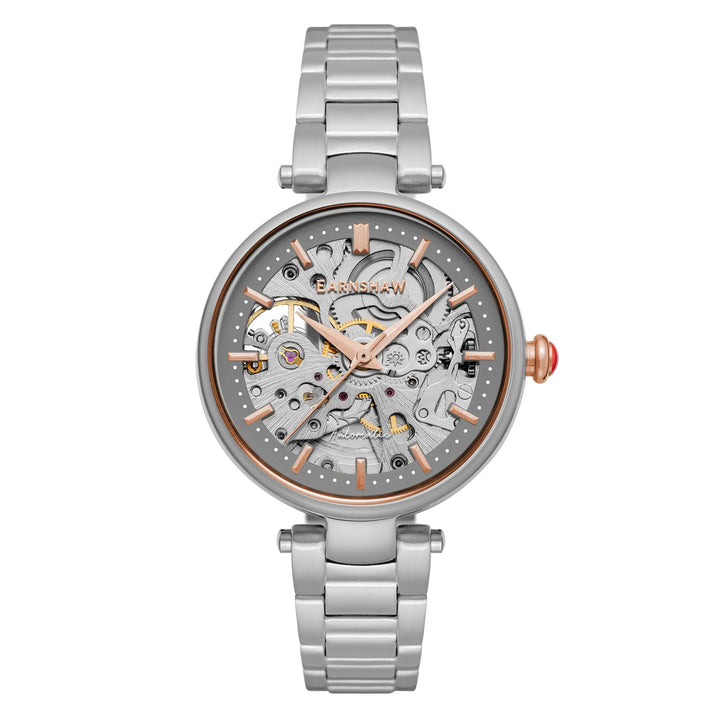 title:Thomas Earnshaw Women's ES-8160-33 Charlotte 36mm Automatic Watch;color:Grey