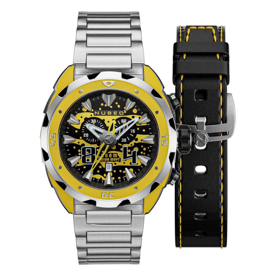 Nubeo Men NB-6057-22 Swell 49mm Quartz Limited Edition Watch - Ruumur