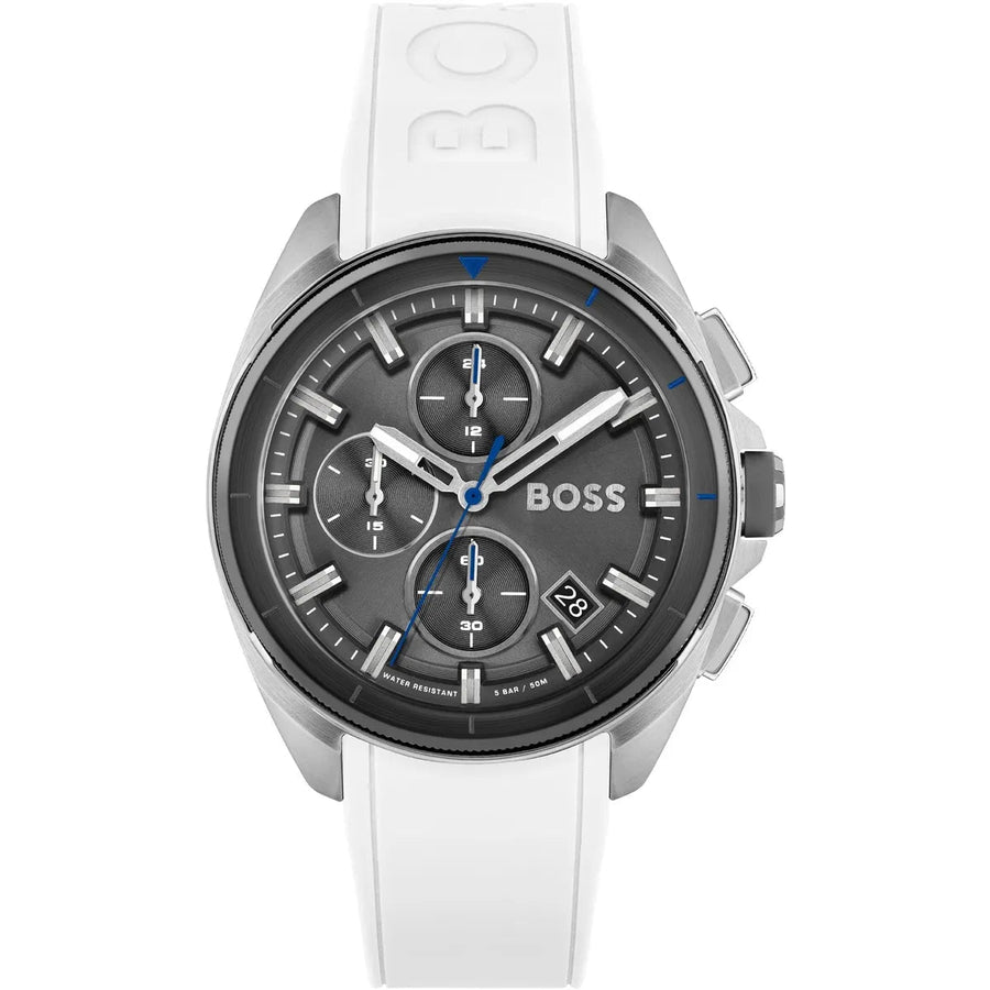 title:Hugo Boss Men's 1513948 Volane 44mm Quartz Watch;color:Grey