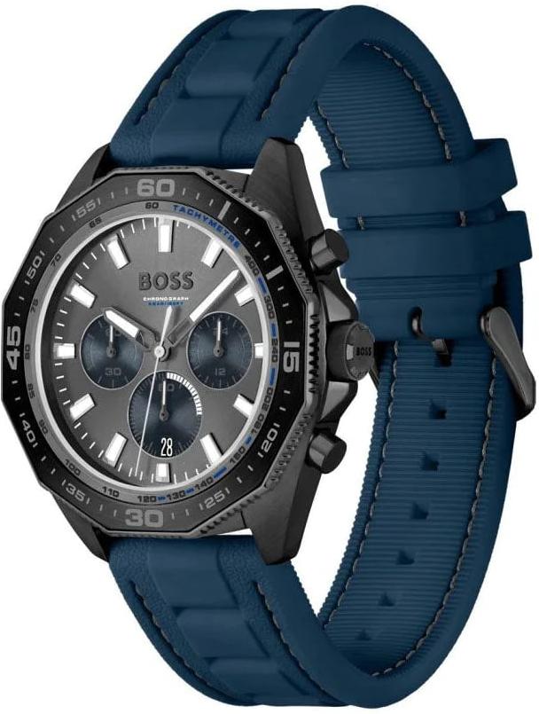 title:Hugo Boss Men's 1513972 Energy 44mm Quartz Watch;color:Grey