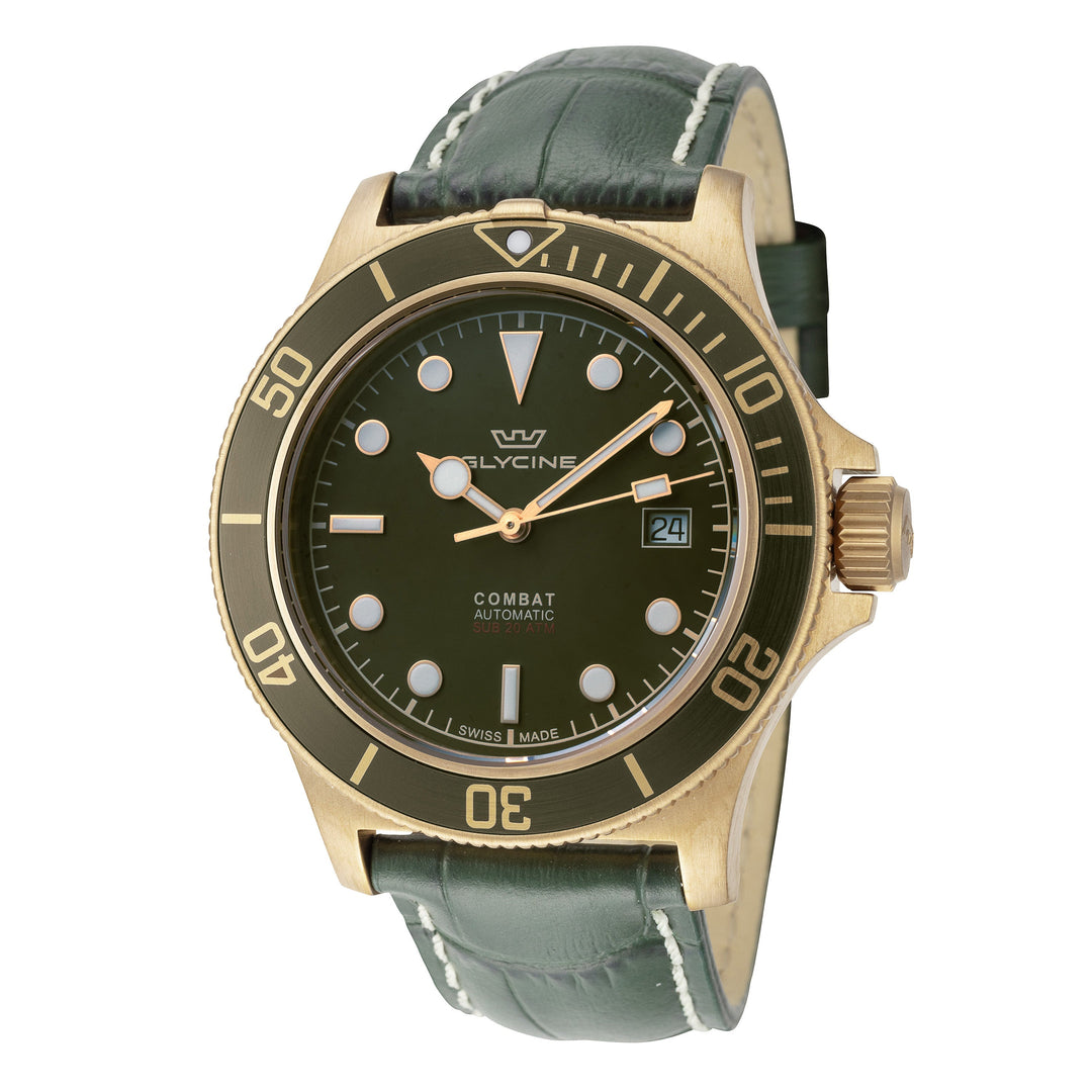 Glycine Men's GL0389 Combat Sub 42mm Automatic Watch - Ruumur