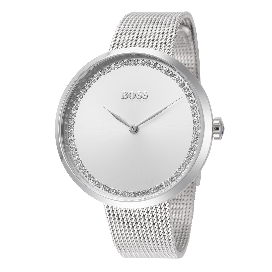 title:Hugo Boss Women's 1502546 Praise 36mm Quartz Watch;color:Silver