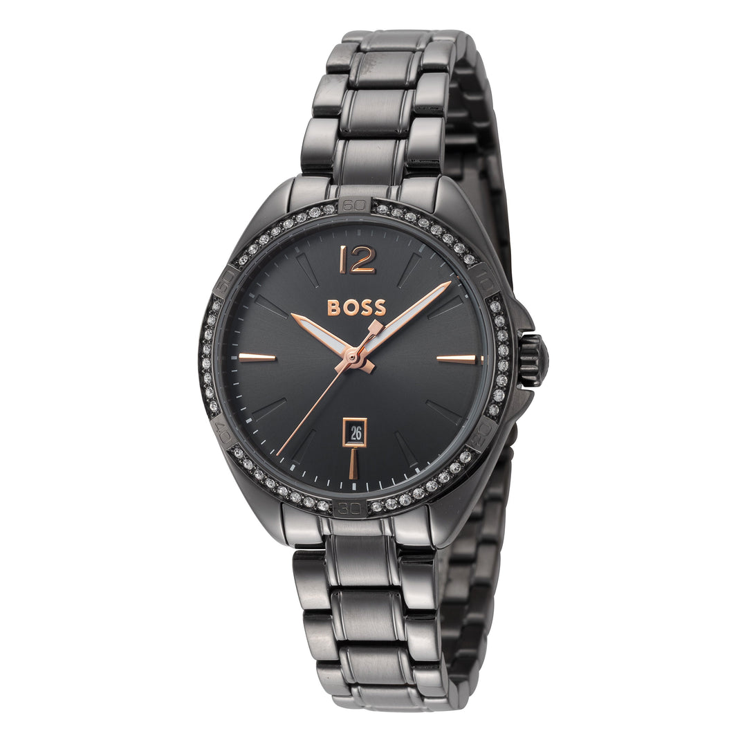 title:Hugo Boss Women's 1502620 Felina 30.2mm Quartz Watch;color:Grey