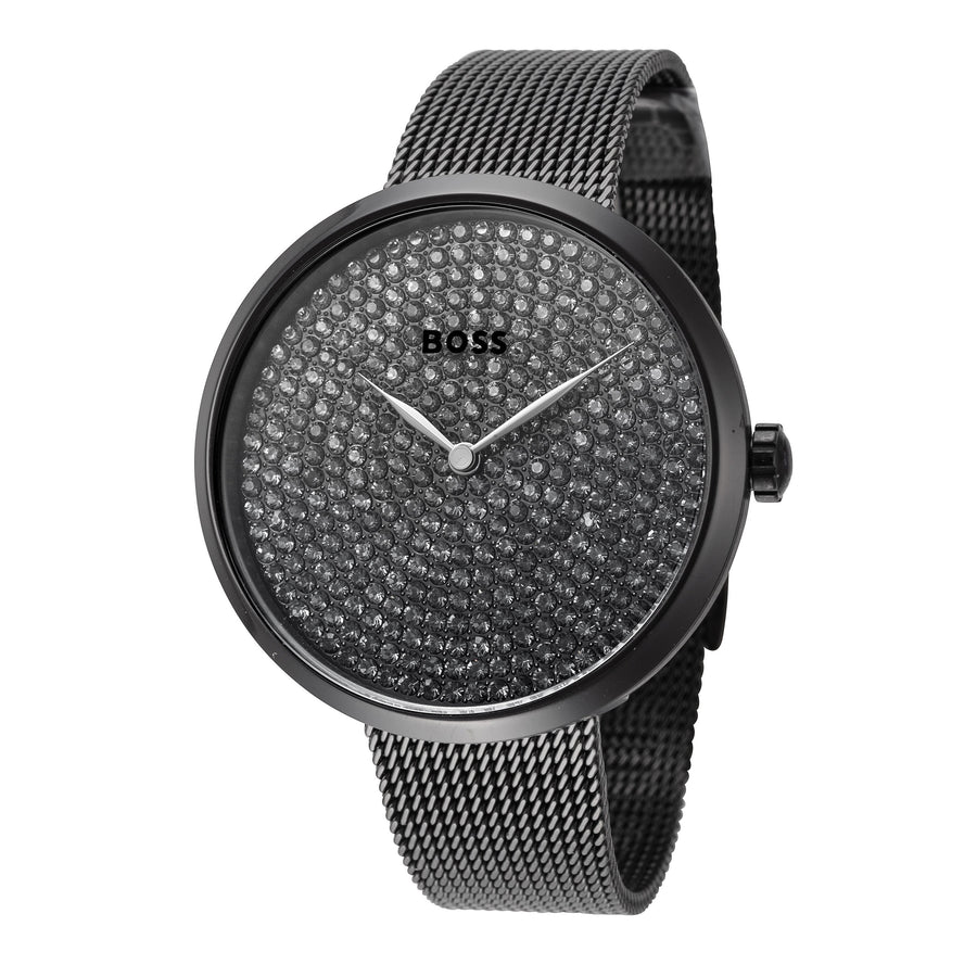 title:Hugo Boss Women's 1502658 Praise 36mm Quartz Watch;color:Crystal Pave