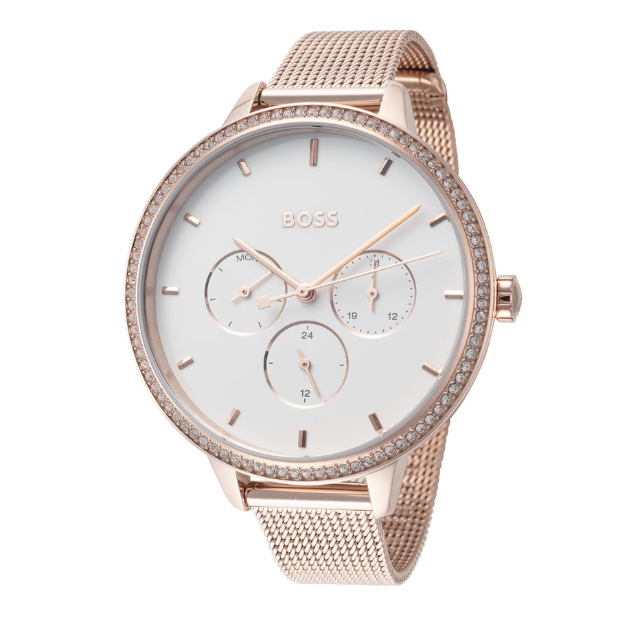 title:Hugo Boss Women's 1502663 Prime 40mm Quartz Watch;color:Silver