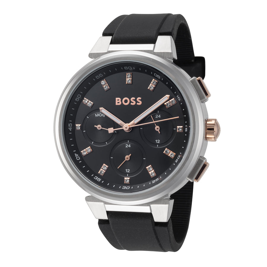 title:Hugo Boss Women's 1502674 One 38mm Quartz Watch;color:Black