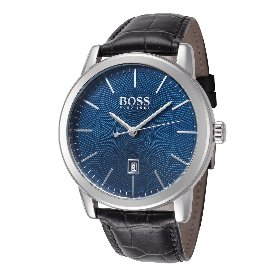 title:Hugo Boss Men's 1513400 Classic 1 42mm Quartz Watch;color:Blue