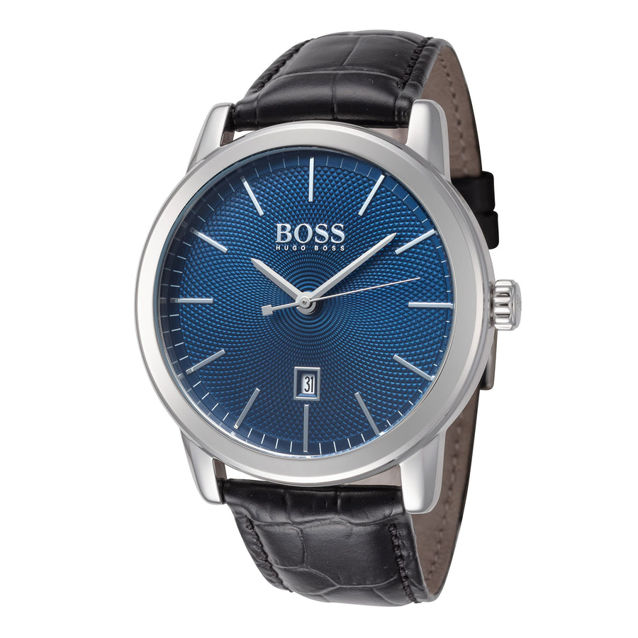 title:Hugo Boss Men's 1513400 Classic 1 42mm Quartz Watch;color:Blue