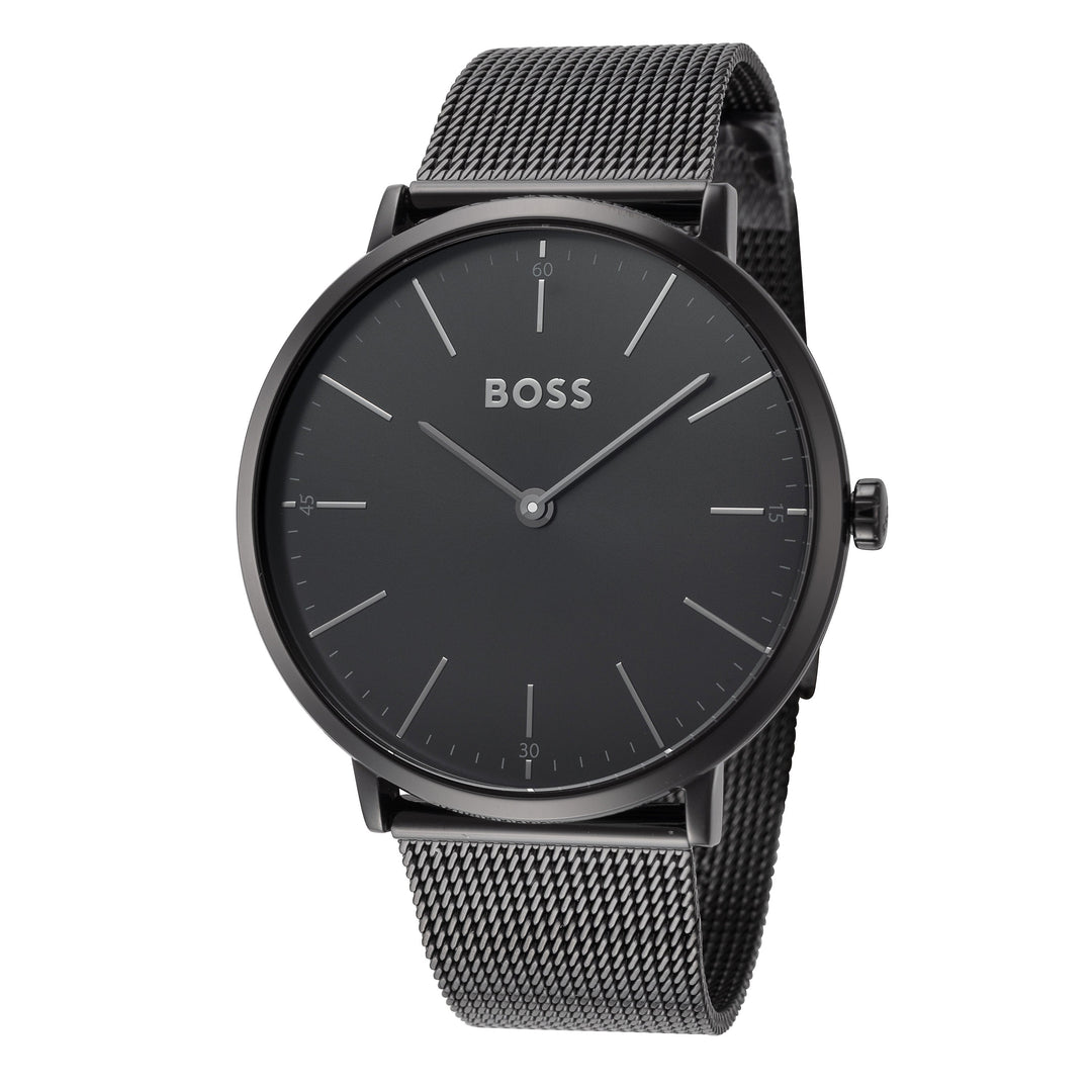 title:Hugo Boss Men's 1513542 Horizon 40mm Quartz Watch;color:Black