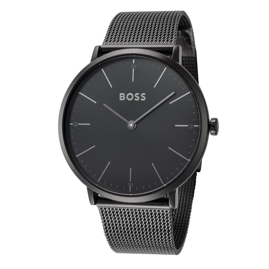 title:Hugo Boss Men's 1513542 Horizon 40mm Quartz Watch;color:Black