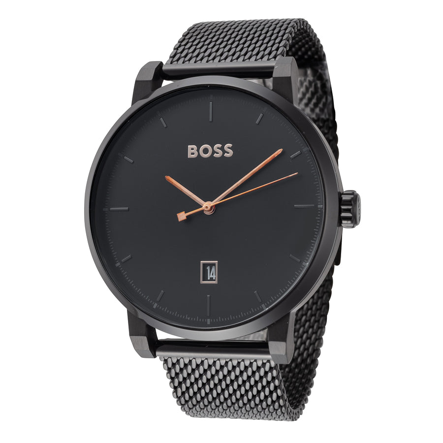 title:Hugo Boss Men's 1513810 Confidence 42mm Quartz Watch;color:Black