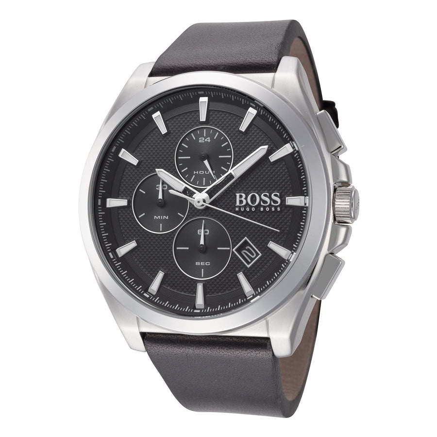 title:Hugo Boss Men's 1513881 Grandmaster 46mm Quartz Watch;color:Black
