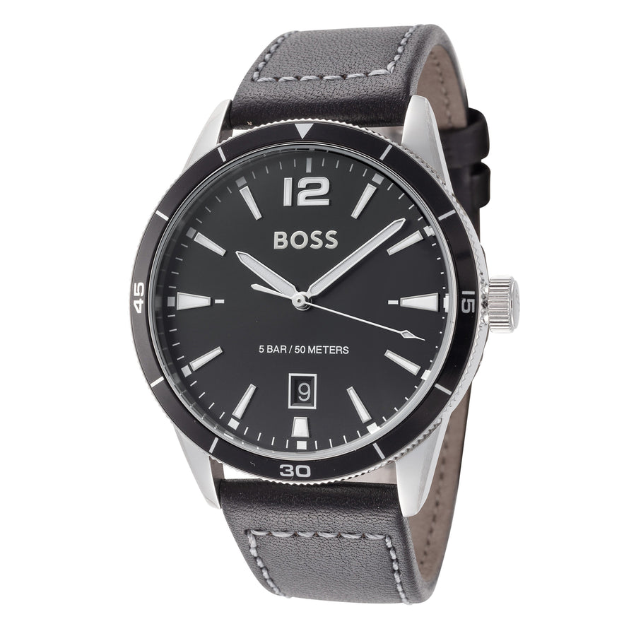 title:Hugo Boss Men's 1513898 Drifter 42mm Quartz Watch;color:Black