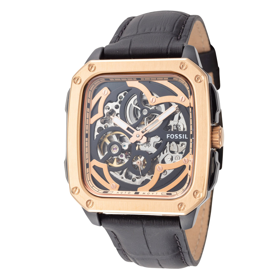title:Fossil Men's BQ2572 Inscription 42mm Automatic Watch;color:Skeleton