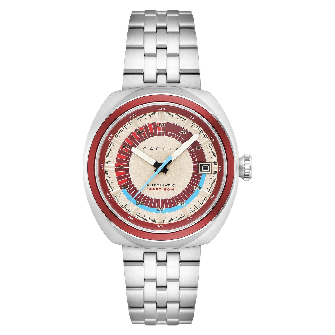 title:Cadola Men's CD-1035-55 Giulia 43mm Automatic Watch;color:Red