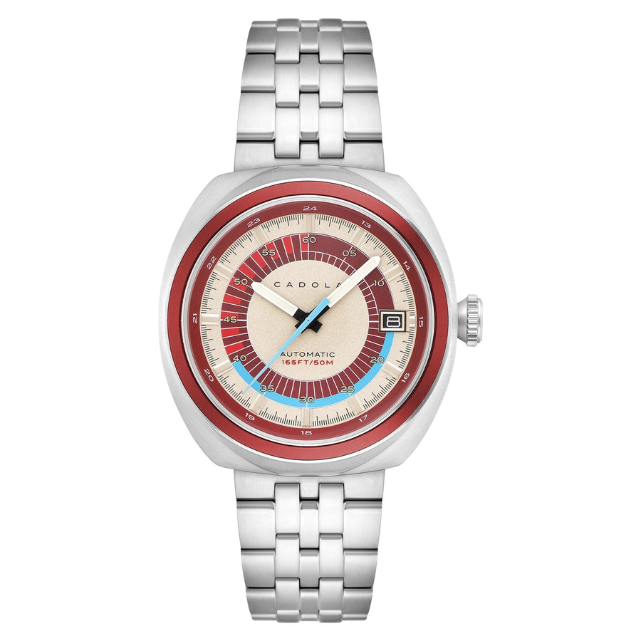 title:Cadola Men's CD-1035-55 Giulia 43mm Automatic Watch;color:Red