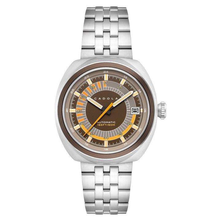 title:Cadola Men's CD-1035-44 Giulia 43mm Automatic Watch;color:Brown