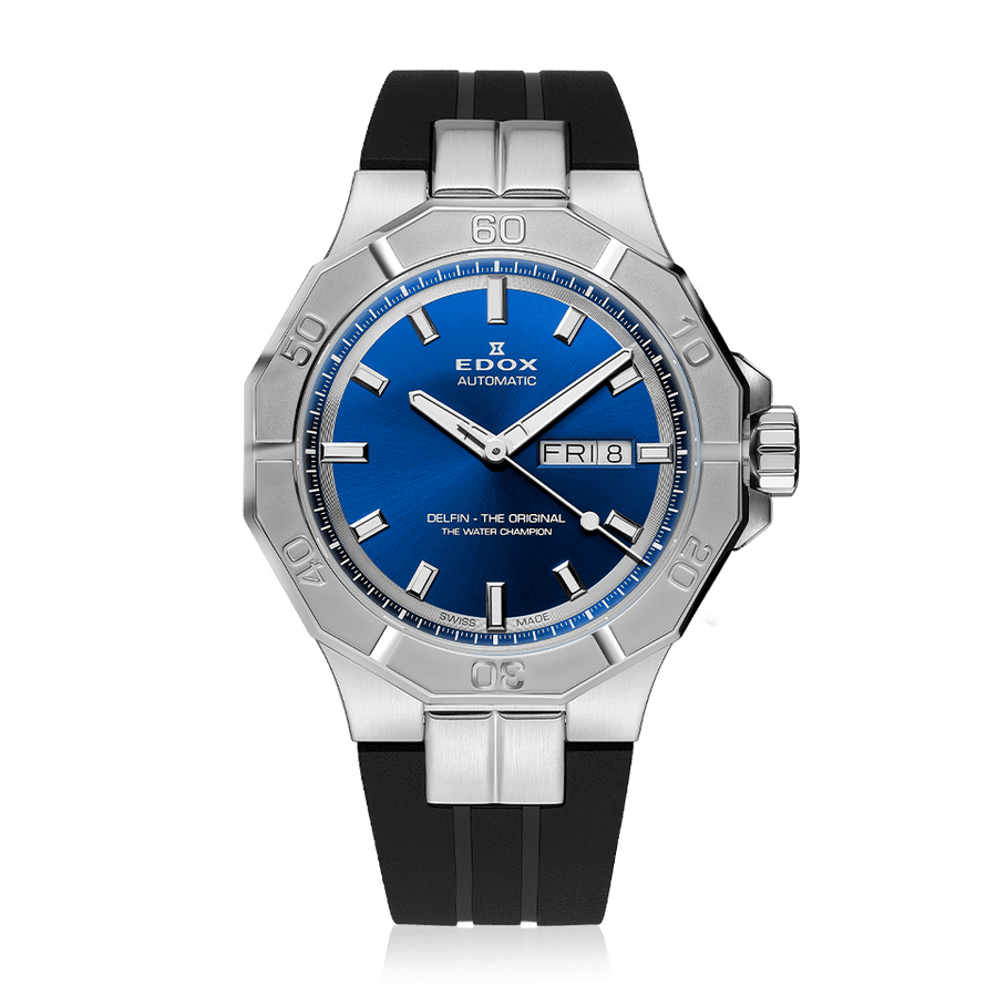 title:Edox Men 88008-3CA-BUIN Delfin The Original 43mm Automatic Watch;color:Blue